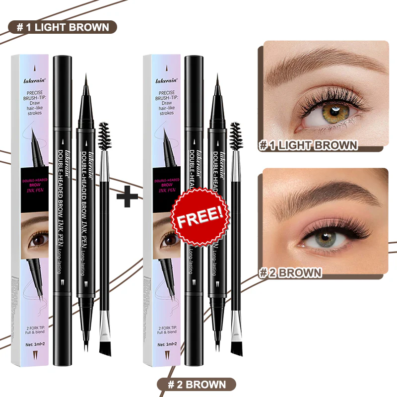 💖BUY 1 GET 1 FREE-Each Only £4.49!! 💖2-in-1 4D Eyebrow Pencil (Natural Brow Makeup and Eyelash Line) - Image 16