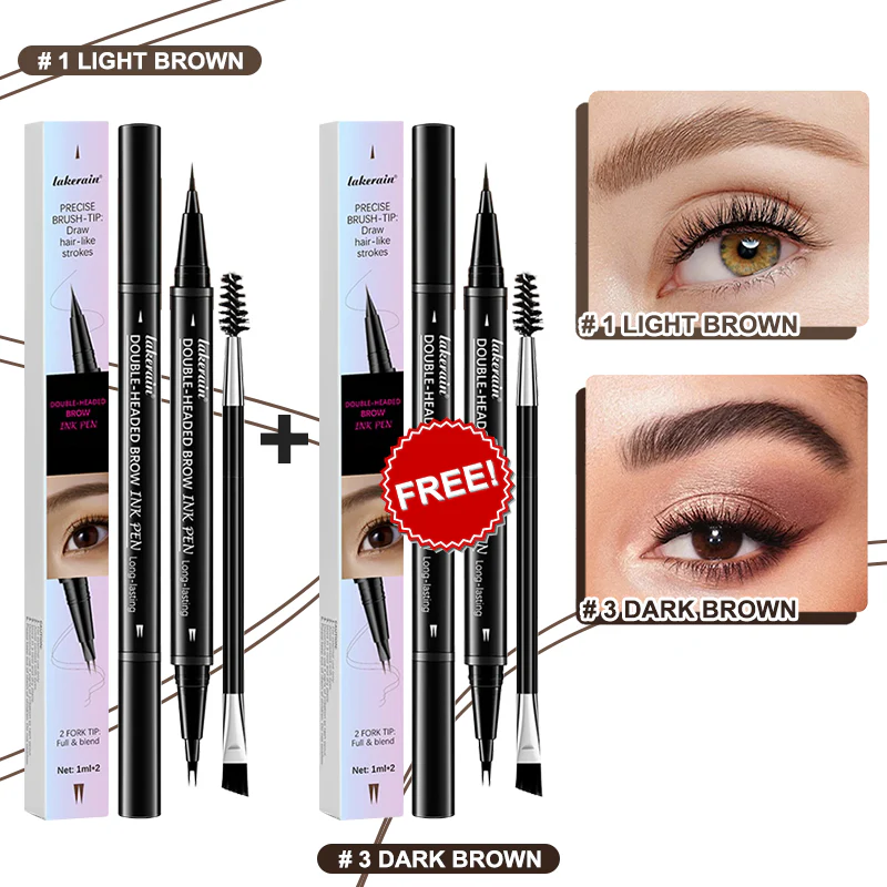 💖BUY 1 GET 1 FREE-Each Only £4.49!! 💖2-in-1 4D Eyebrow Pencil (Natural Brow Makeup and Eyelash Line) - Image 17
