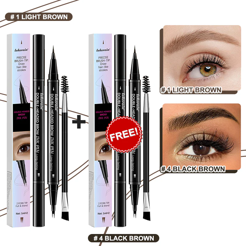 💖BUY 1 GET 1 FREE-Each Only £4.49!! 💖2-in-1 4D Eyebrow Pencil (Natural Brow Makeup and Eyelash Line) - Image 18