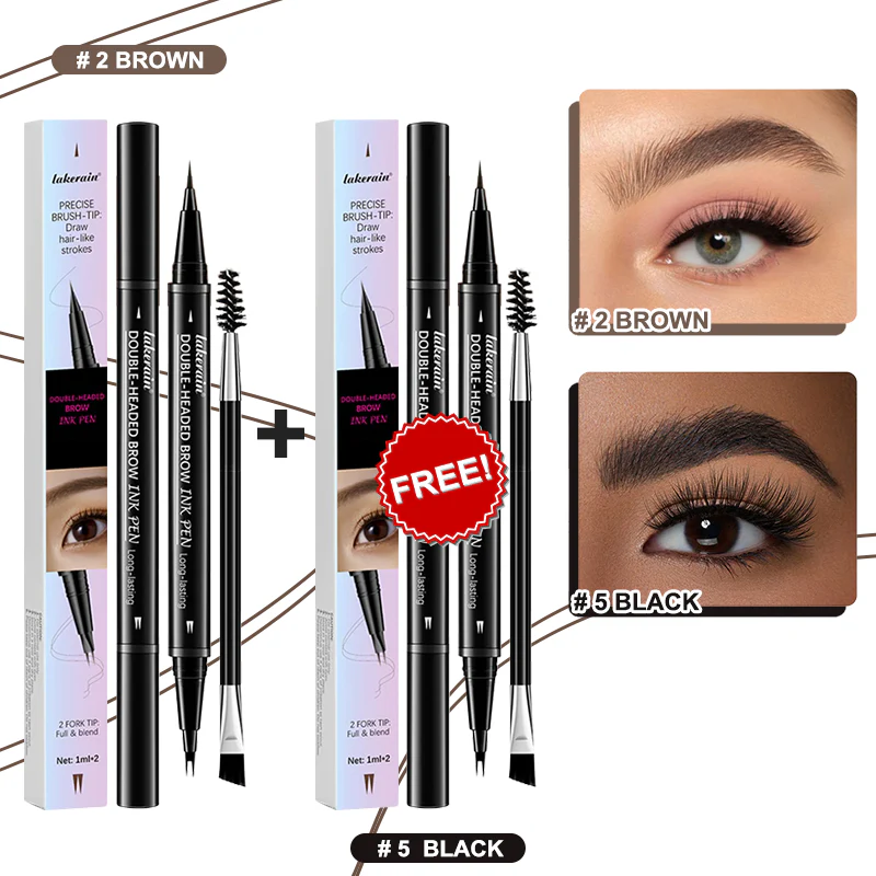 💖BUY 1 GET 1 FREE-Each Only £4.49!! 💖2-in-1 4D Eyebrow Pencil (Natural Brow Makeup and Eyelash Line) - Image 22