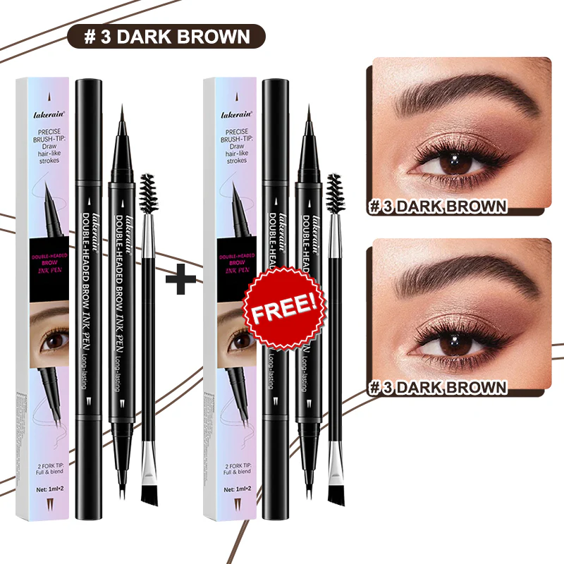 💖BUY 1 GET 1 FREE-Each Only £4.49!! 💖2-in-1 4D Eyebrow Pencil (Natural Brow Makeup and Eyelash Line) - Image 23
