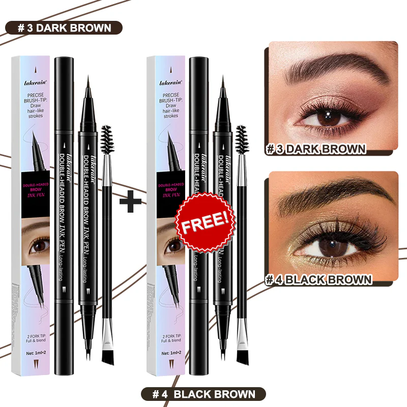 💖BUY 1 GET 1 FREE-Each Only £4.49!! 💖2-in-1 4D Eyebrow Pencil (Natural Brow Makeup and Eyelash Line) - Image 24