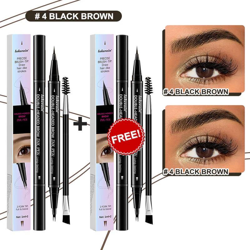 💖BUY 1 GET 1 FREE-Each Only £4.49!! 💖2-in-1 4D Eyebrow Pencil (Natural Brow Makeup and Eyelash Line) - Image 26