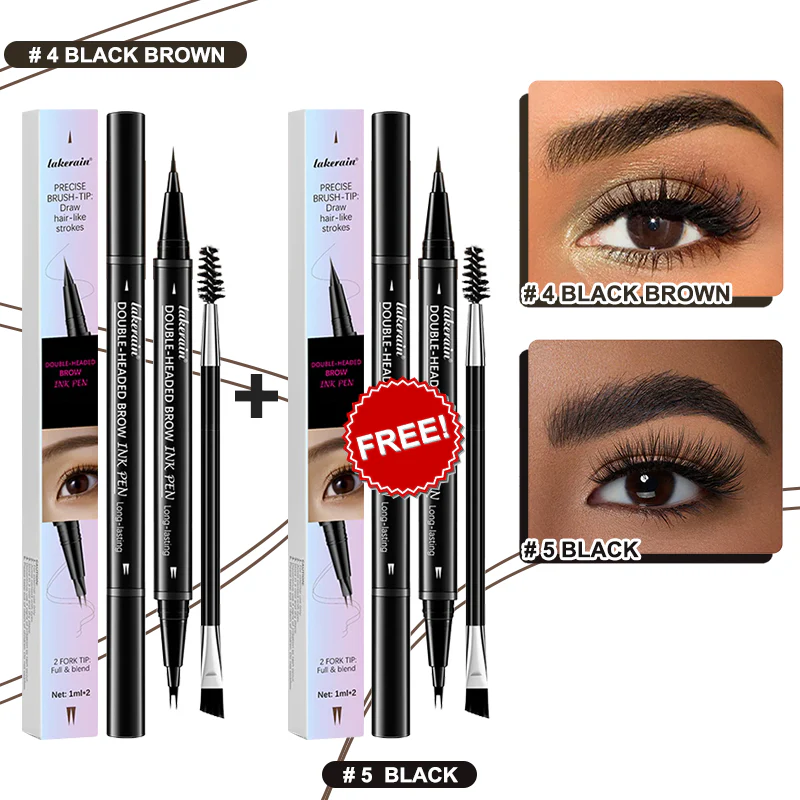 💖BUY 1 GET 1 FREE-Each Only £4.49!! 💖2-in-1 4D Eyebrow Pencil (Natural Brow Makeup and Eyelash Line) - Image 27