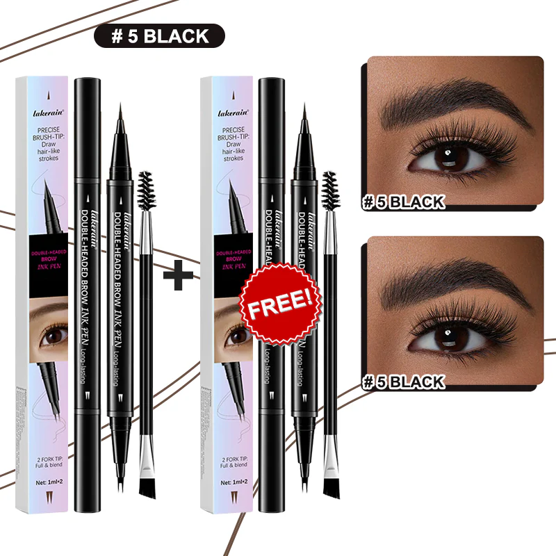 💖BUY 1 GET 1 FREE-Each Only £4.49!! 💖2-in-1 4D Eyebrow Pencil (Natural Brow Makeup and Eyelash Line) - Image 28