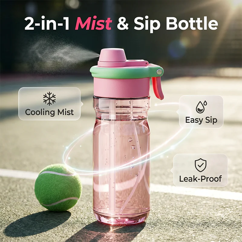 2-in-1 Mist & Sip Sports Water Bottle - Image 8