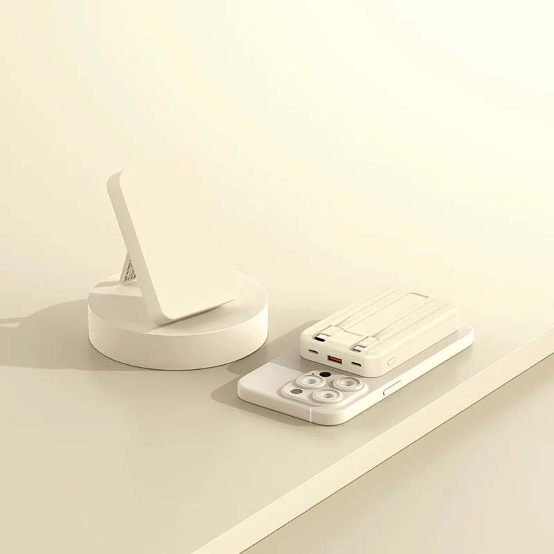 3-in-1 Magnetic Wireless Power Bank with Dual Cables - Image 12