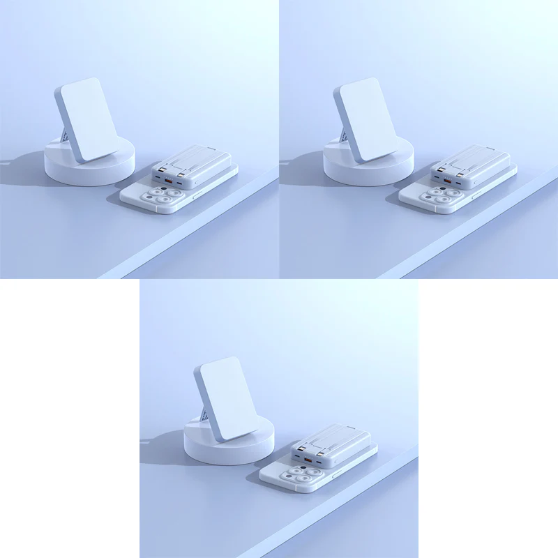 3-in-1 Magnetic Wireless Power Bank with Dual Cables - Image 17
