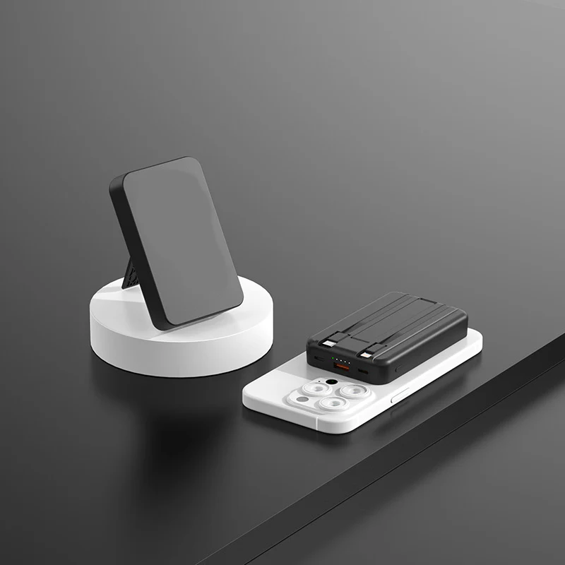 3-in-1 Magnetic Wireless Power Bank with Dual Cables - Image 18