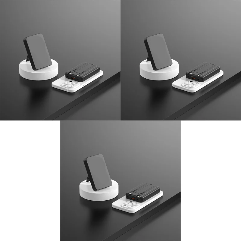 3-in-1 Magnetic Wireless Power Bank with Dual Cables - Image 20