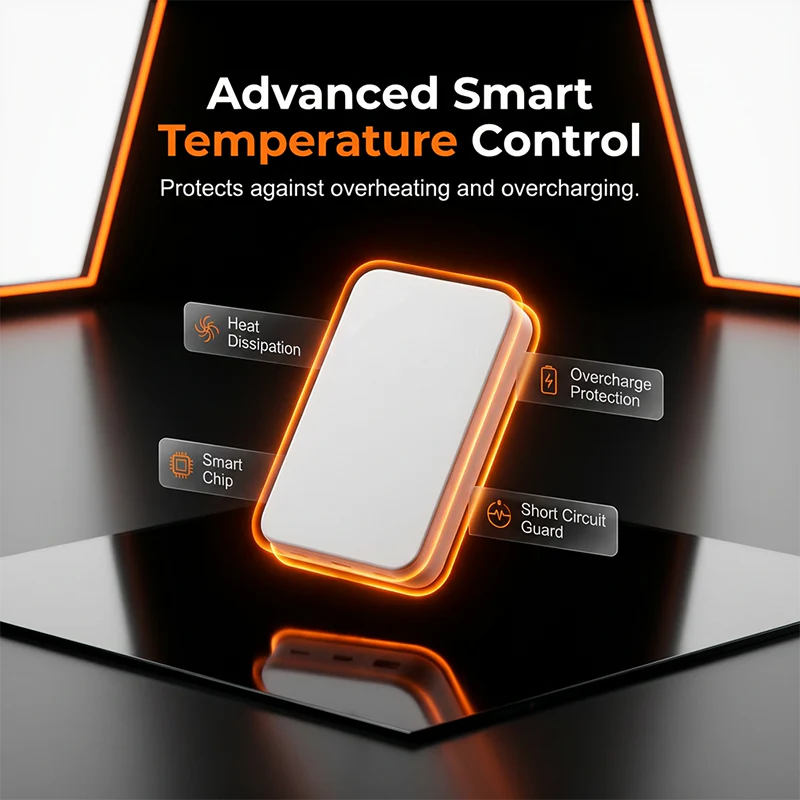 3-in-1 Magnetic Wireless Power Bank with Dual Cables - Image 4