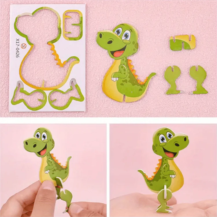 🏆 Last Day Special Price £9.99 ! 🧩Educational 3D Cartoon Puzzle - 57 Interlocking Pieces with Vibrant Characters for Creative Learning 🎨👧 - Image 8