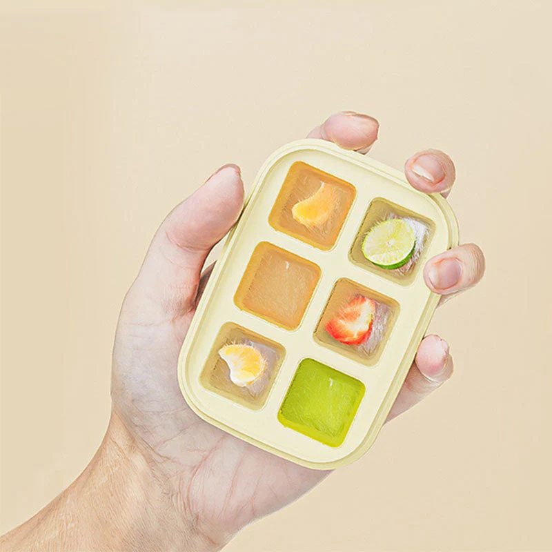 6-Grid Food-Grade Easy-Release Mini Ice Cube Tray - Image 4