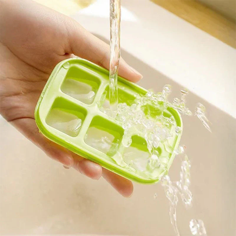 6-Grid Food-Grade Easy-Release Mini Ice Cube Tray - Image 6