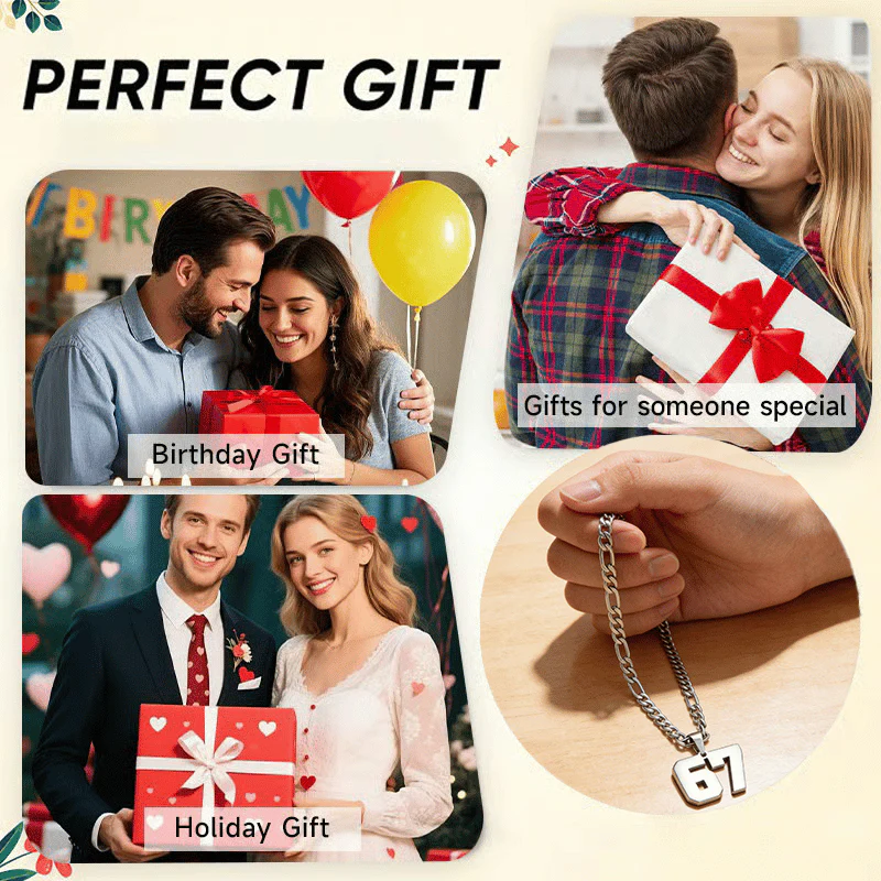 67 Number Pendant Necklace – A Statement Piece for Every Fashionista - Image 9