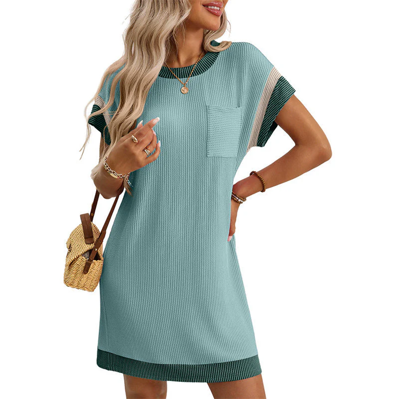 💥Last Day Special Sale 50% OFF💝✨Women's T-Shirt A-Line Mini Dress - Image 22