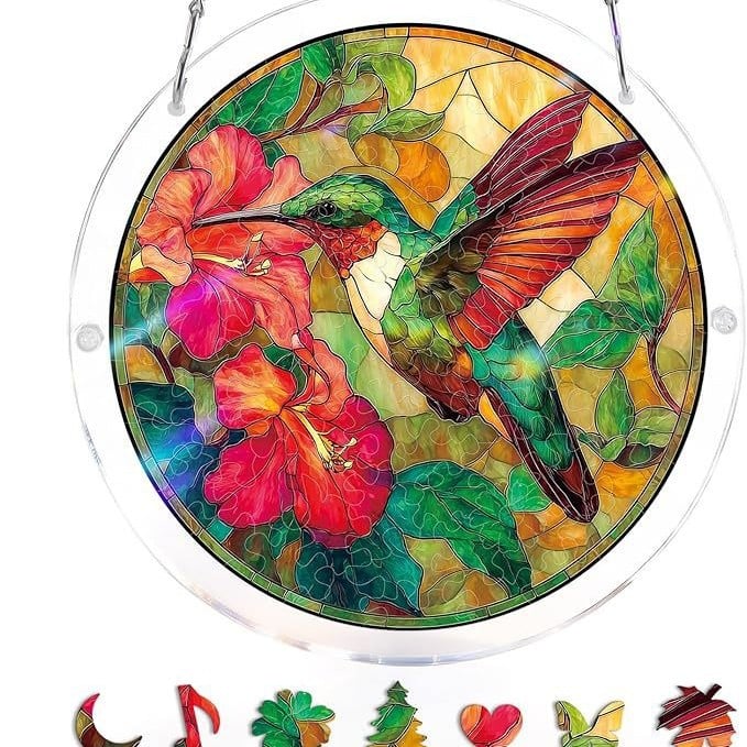 🔥LAST DAY 49% OFF ☀️🛍️Acrylic Jigsaw Puzzle Suncatcher 80 Pieces - Image 12
