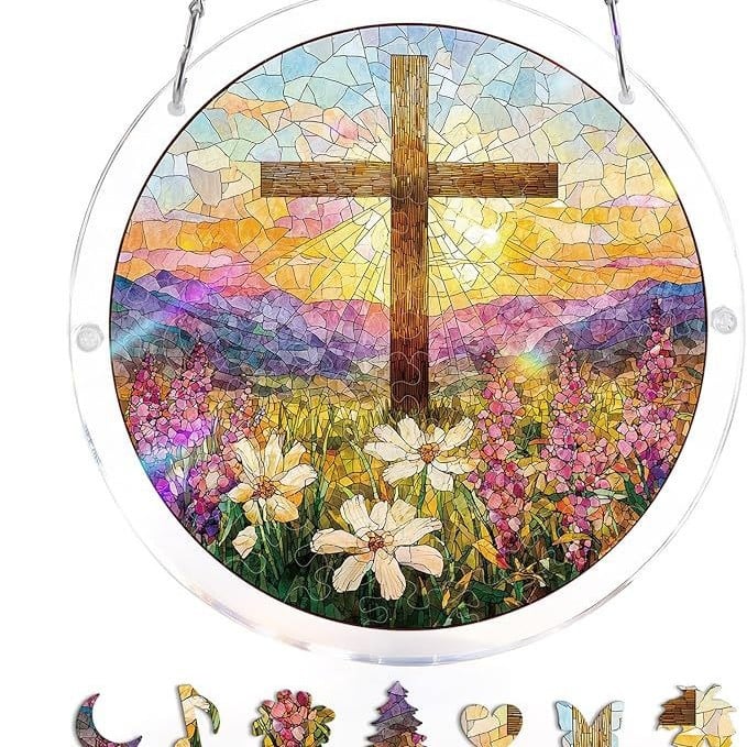 🔥LAST DAY 49% OFF ☀️🛍️Acrylic Jigsaw Puzzle Suncatcher 80 Pieces - Image 13