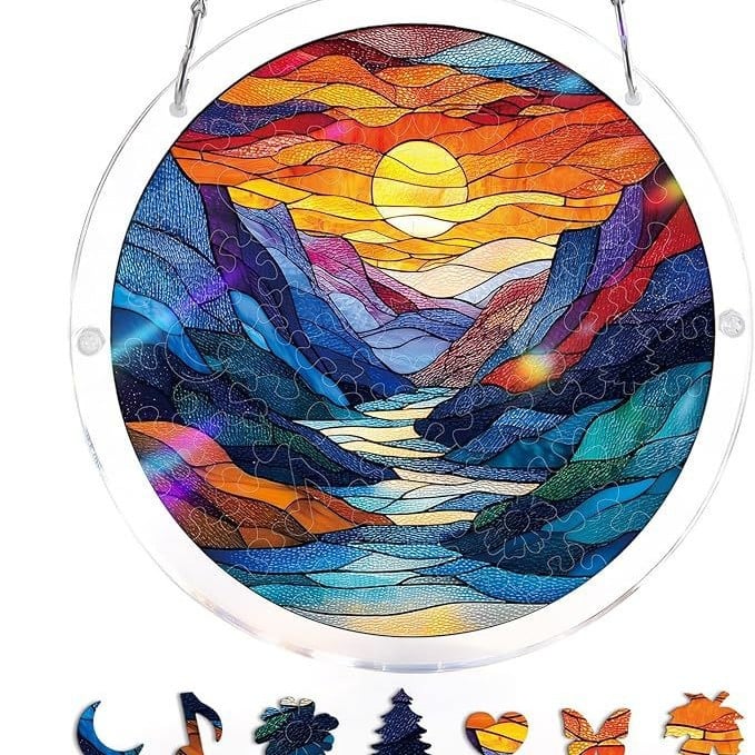 🔥LAST DAY 49% OFF ☀️🛍️Acrylic Jigsaw Puzzle Suncatcher 80 Pieces - Image 17
