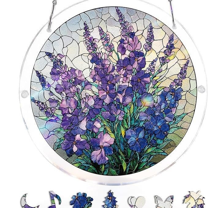🔥LAST DAY 49% OFF ☀️🛍️Acrylic Jigsaw Puzzle Suncatcher 80 Pieces - Image 20
