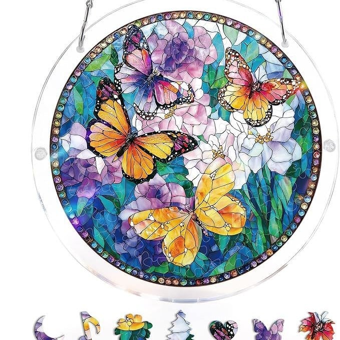 🔥LAST DAY 49% OFF ☀️🛍️Acrylic Jigsaw Puzzle Suncatcher 80 Pieces - Image 22