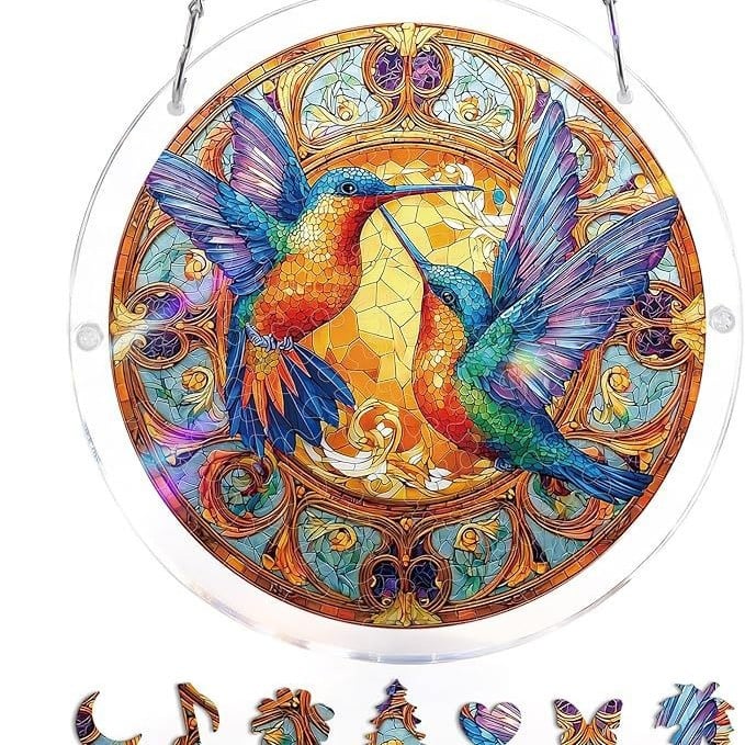 🔥LAST DAY 49% OFF ☀️🛍️Acrylic Jigsaw Puzzle Suncatcher 80 Pieces - Image 24