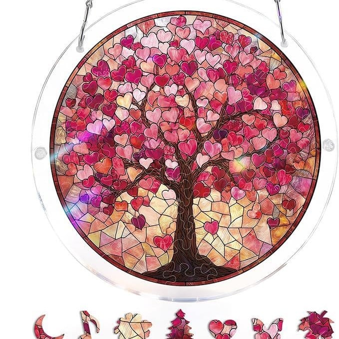 🔥LAST DAY 49% OFF ☀️🛍️Acrylic Jigsaw Puzzle Suncatcher 80 Pieces - Image 25
