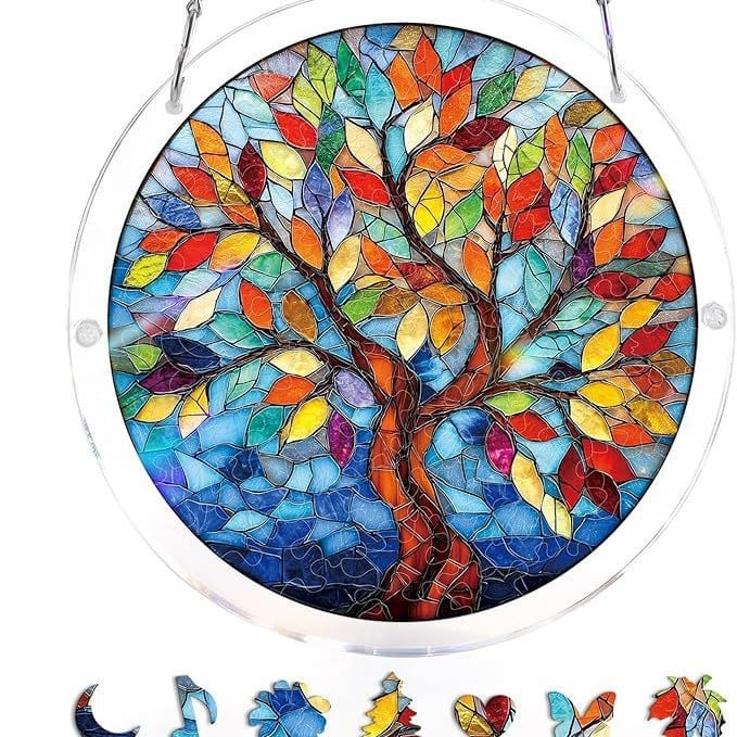 🔥LAST DAY 49% OFF ☀️🛍️Acrylic Jigsaw Puzzle Suncatcher 80 Pieces - Image 26