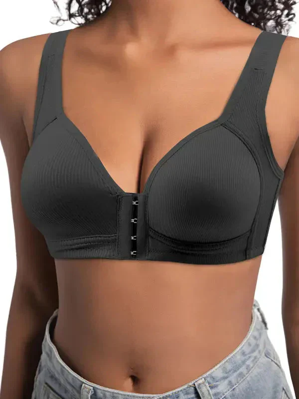 ❤️Adjustable Front Closure Push-Up Bra Wire-Free, Seamless & Side Support for Daily Wear, Spring-Summer Comfort - Image 2
