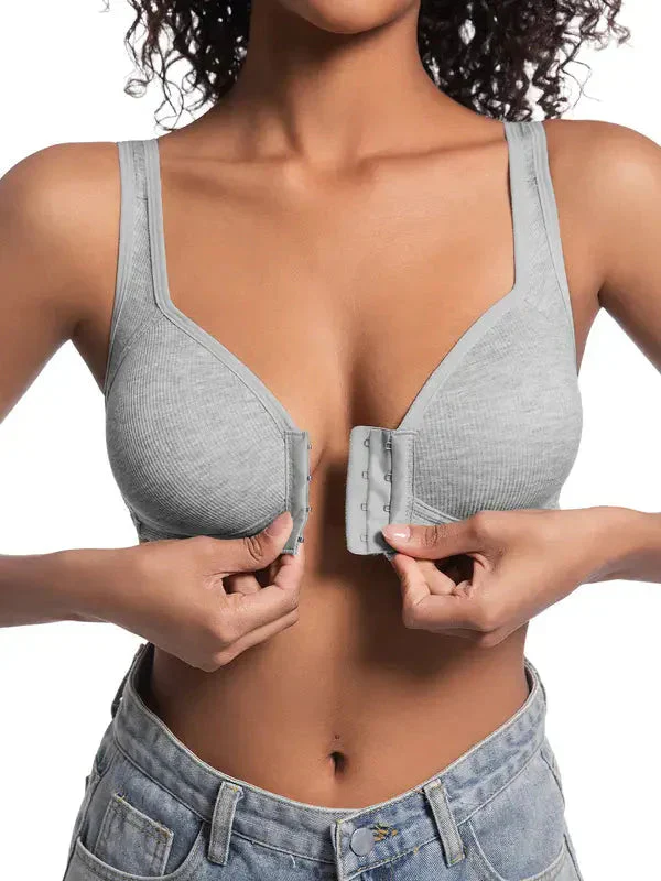 ❤️Adjustable Front Closure Push-Up Bra Wire-Free, Seamless & Side Support for Daily Wear, Spring-Summer Comfort - Image 3