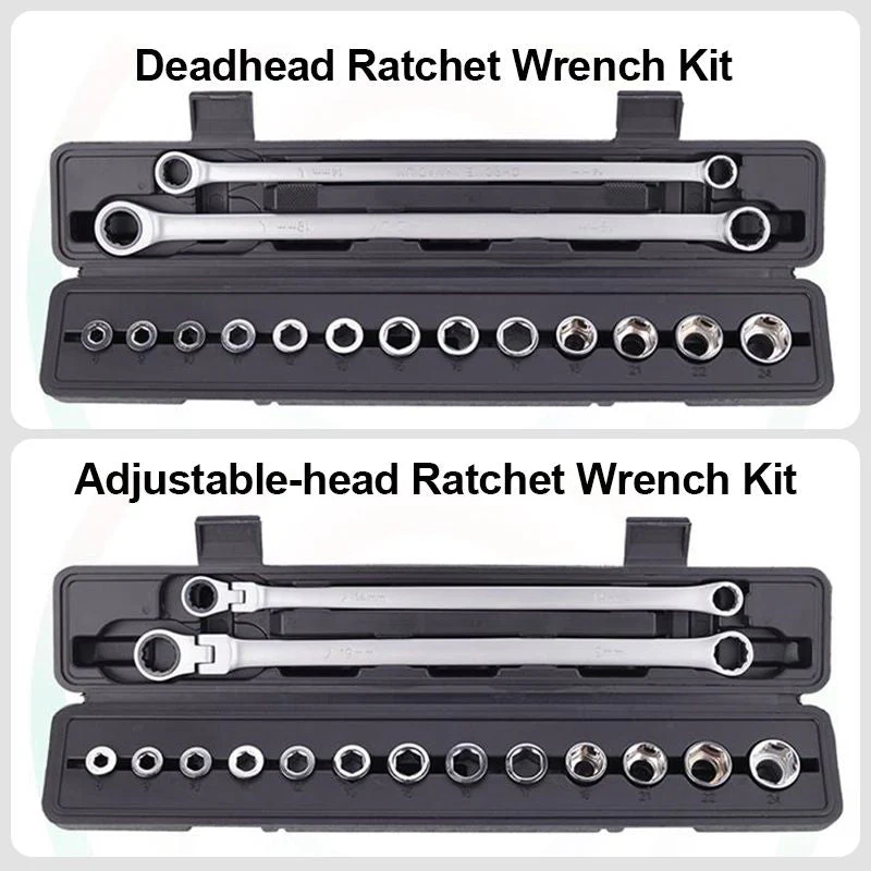 15pcs Adjustable Ratchet Wrench Kit - Image 10