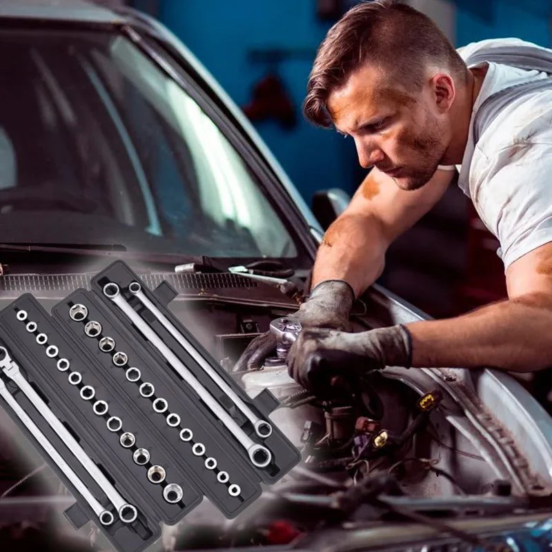 15pcs Adjustable Ratchet Wrench Kit - Image 4