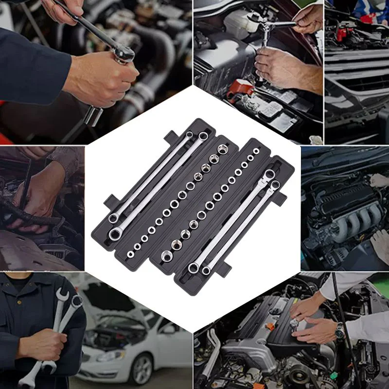 15pcs Adjustable Ratchet Wrench Kit - Image 6