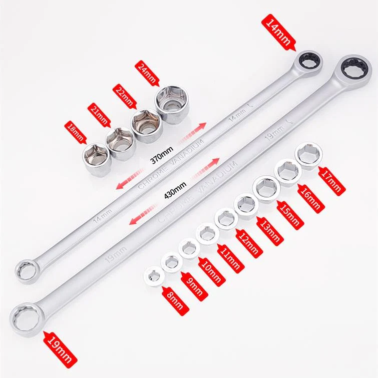 15pcs Adjustable Ratchet Wrench Kit - Image 9