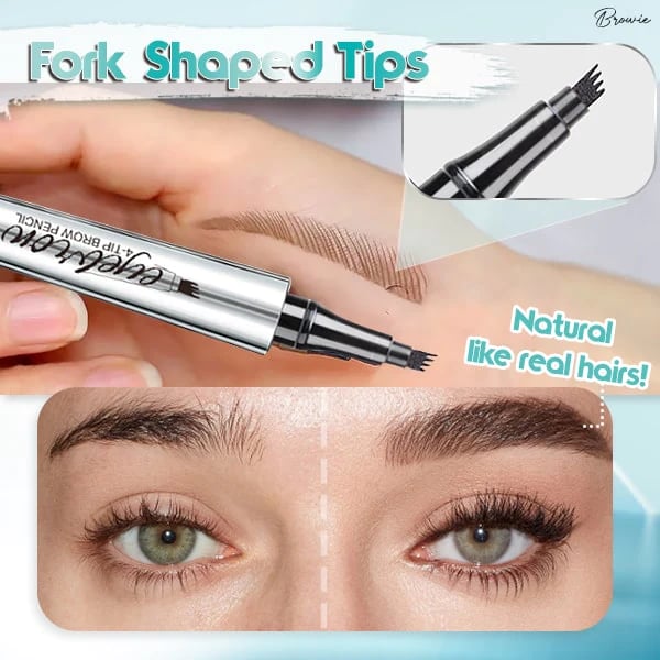 ✨ BUY 1 GET 1 FREE + 50% OFF! 🥳💞50K+ SOLD!💥🖌️3D Microblading Eyebrow Pencil – 4-prong tip creates natural hair-like strokes. Waterproof, smudge-proof & lasts 24h. 💕🎁 - Image 3