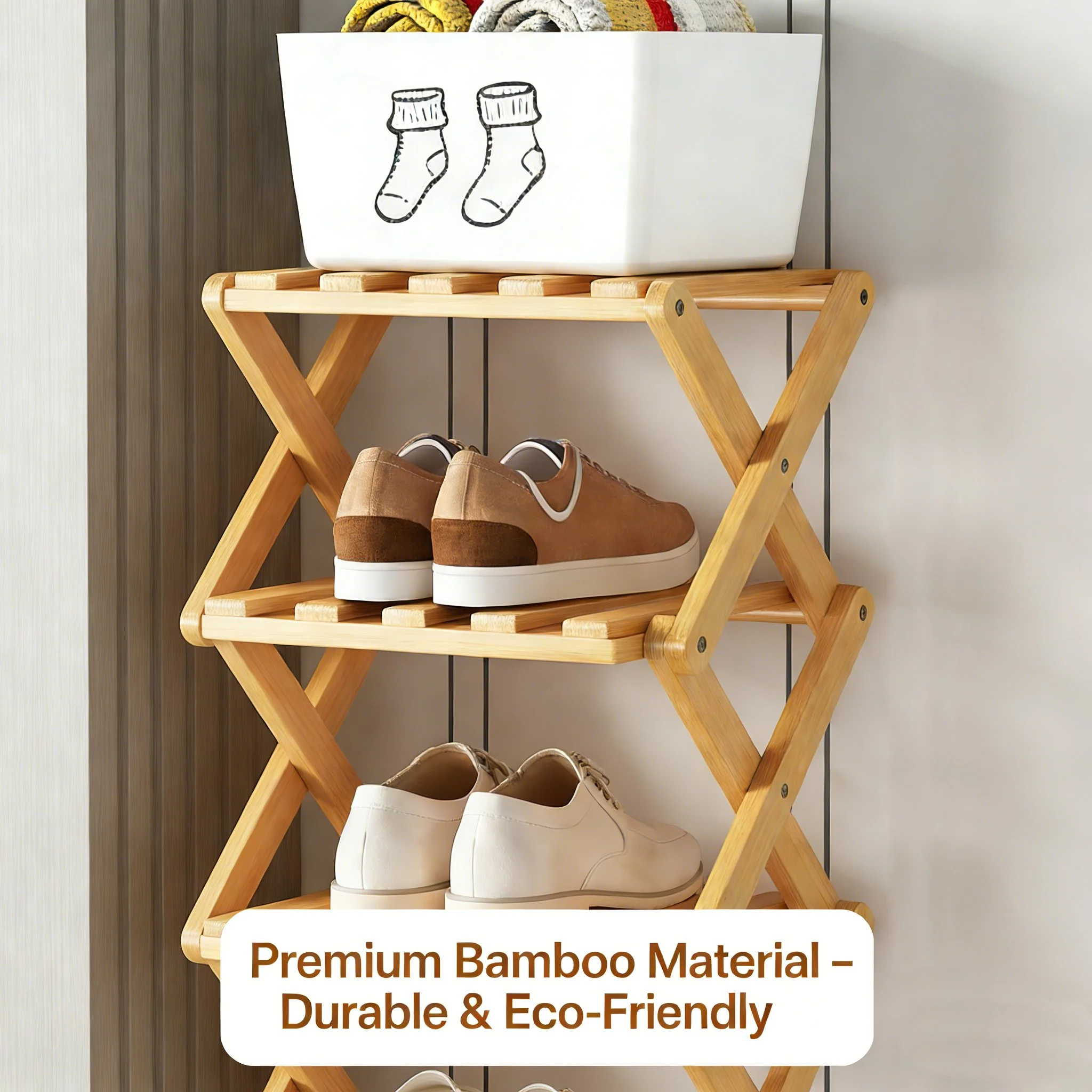 👟The 9-Tier Bamboo Rack: 3-Tier, 6-Tier, and 9-Tier No-Assembly Storage Solution! - Image 6