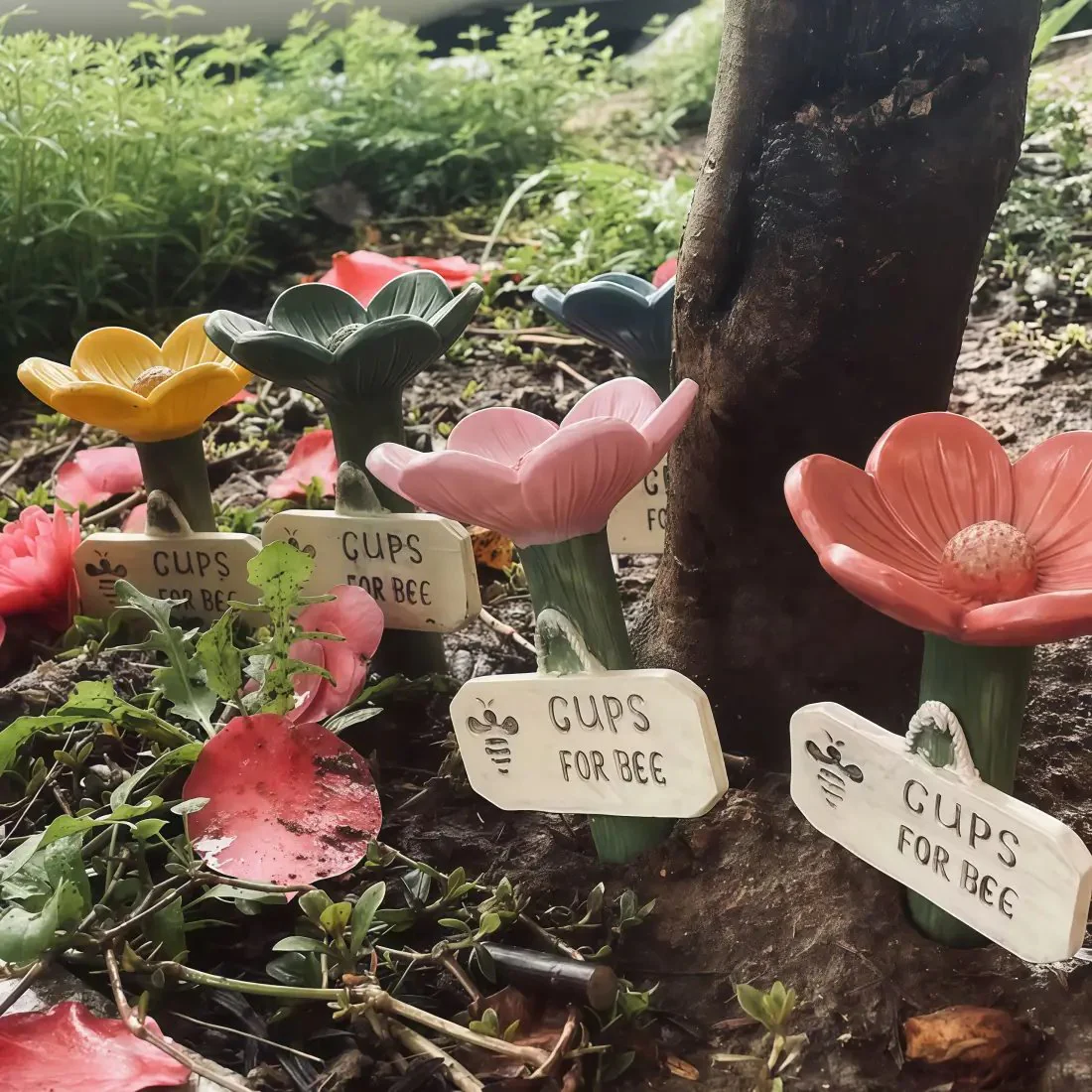 ⏳Limited-time 50% off🐝Flower-Shaped Bee Watering Station💧 - Image 11