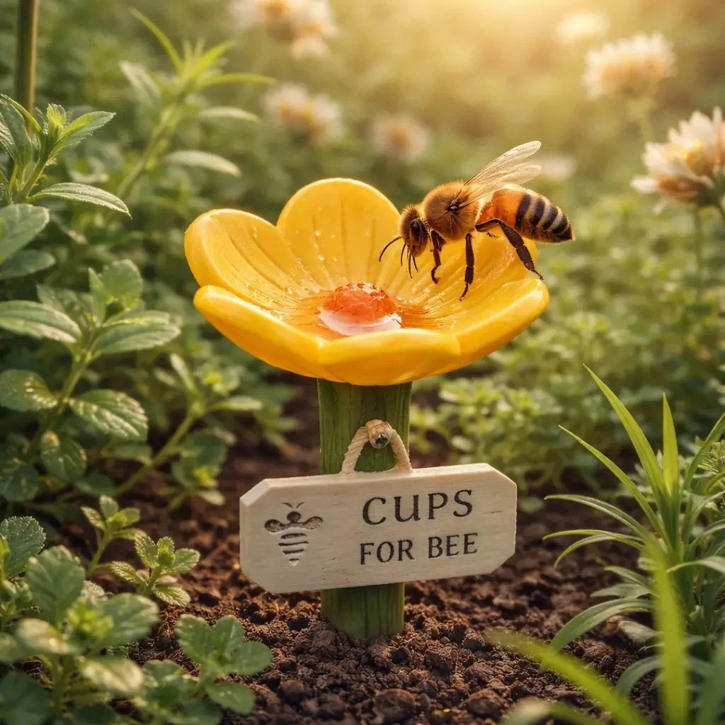 ⏳Limited-time 50% off🐝Flower-Shaped Bee Watering Station💧 - Image 12
