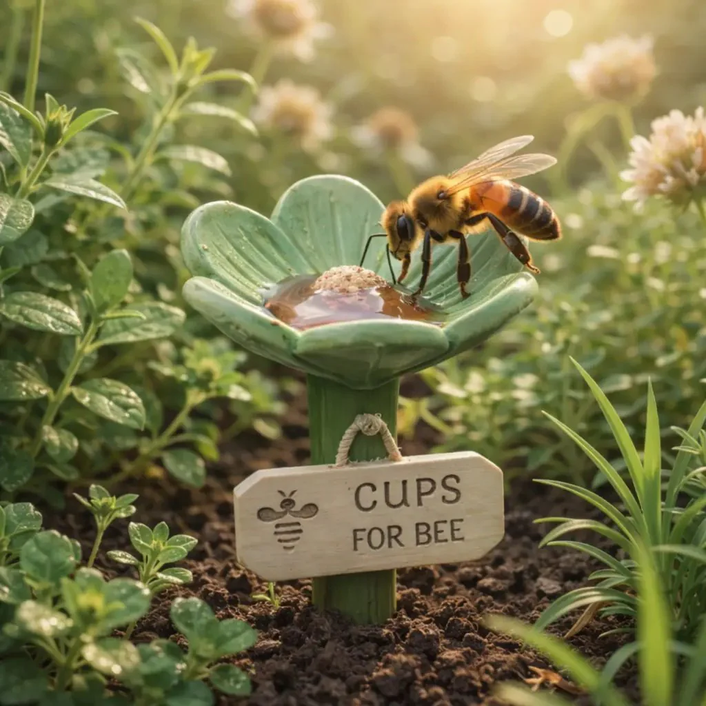 ⏳Limited-time 50% off🐝Flower-Shaped Bee Watering Station💧 - Image 13
