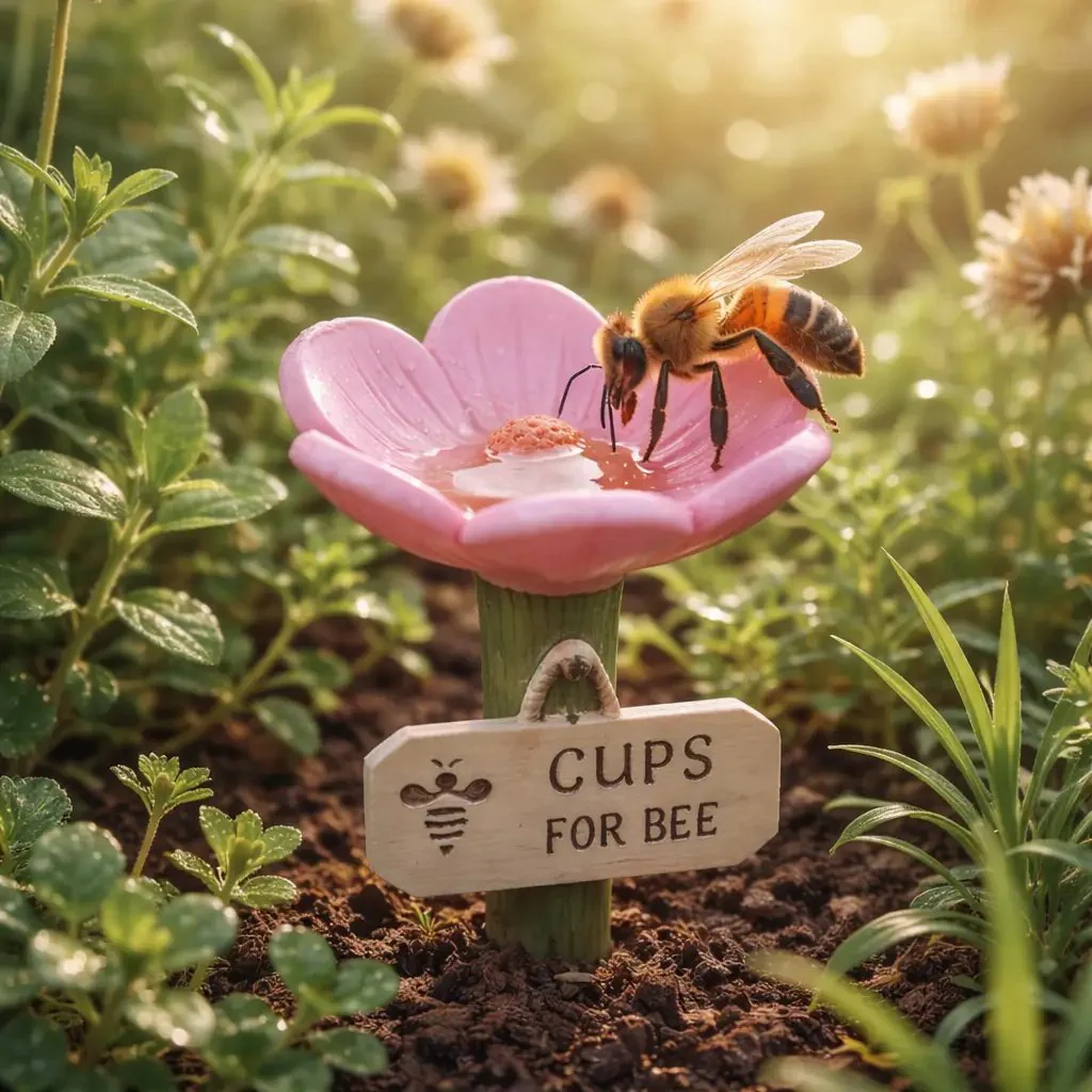 ⏳Limited-time 50% off🐝Flower-Shaped Bee Watering Station💧 - Image 14