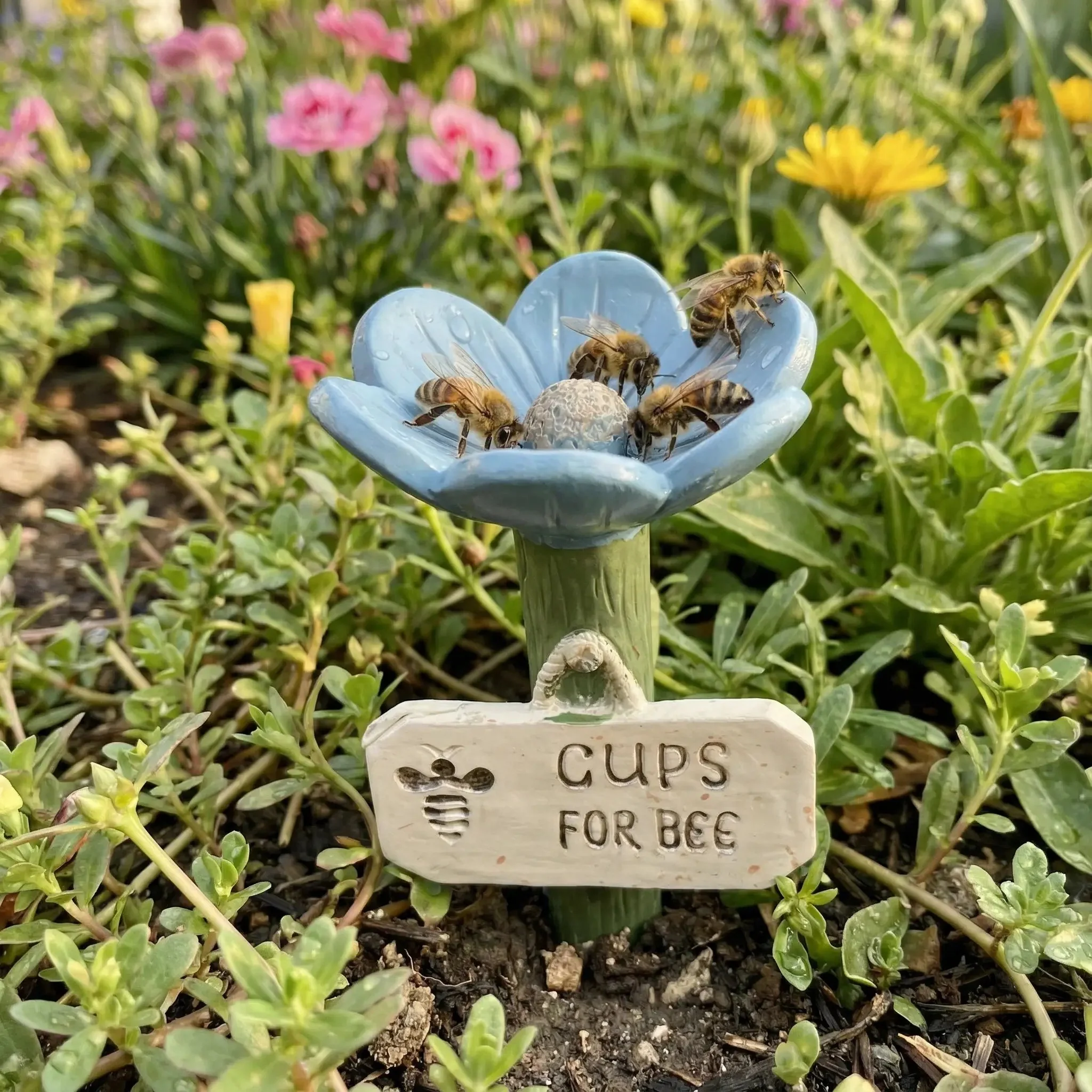 ⏳Limited-time 50% off🐝Flower-Shaped Bee Watering Station💧 - Image 7