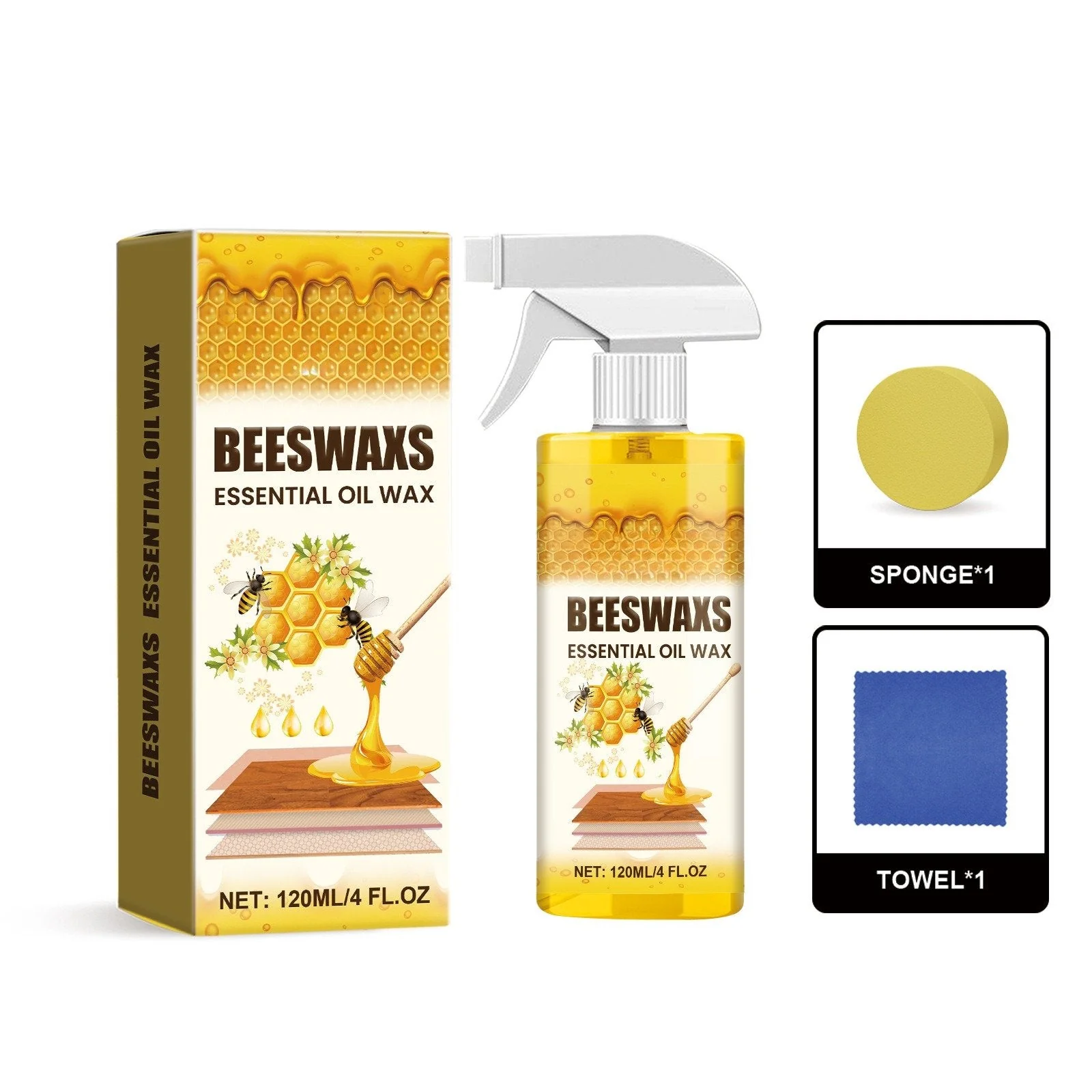 ⏳Time-Limited Special 60%Off⏰🎉All-in-One Wood Beeswax Spray – 355ml, Cleans, Nourishes, Polishes 🌿 - Image 13
