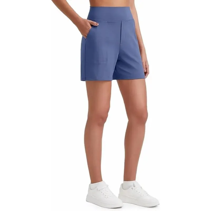 ⏳HOT SALE 49% OFF🔥 Women's High-Waist Bermuda Shorts with Pockets 🎯 | Running Yoga Casual Activewear 😎 | Buy 2 FREE Shipping – UK Stock! 🇬🇧 - Image 17