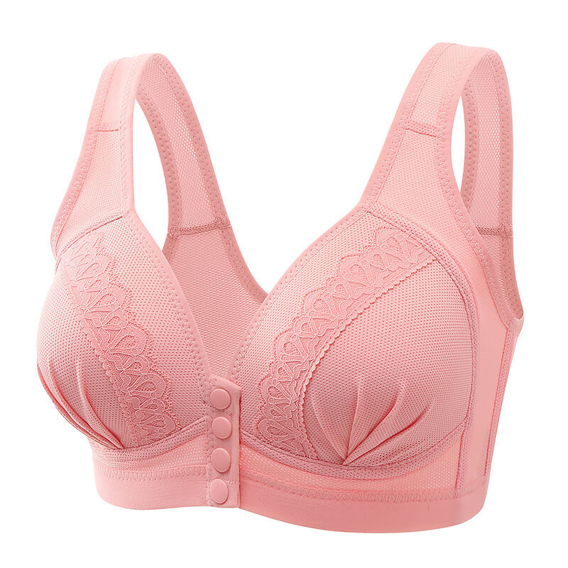 šBUY 1 GET 2 FREEā³Front Button Breathable Skin-Friendly Cotton Bra - Image 7