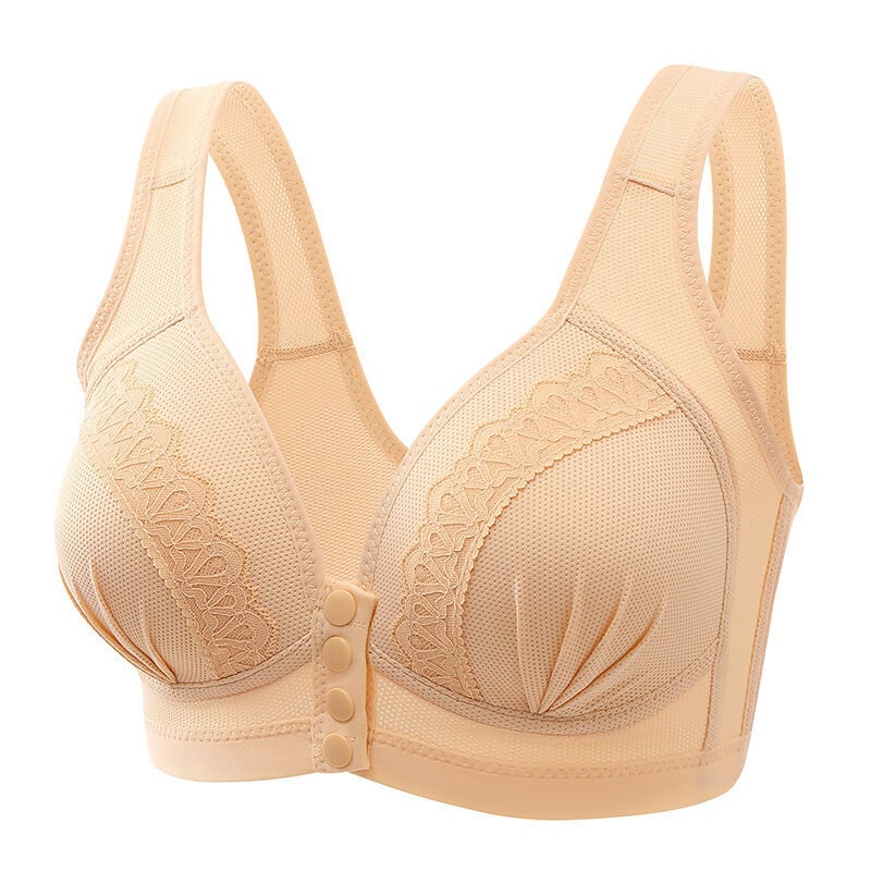 šBUY 1 GET 2 FREEā³Front Button Breathable Skin-Friendly Cotton Bra - Image 8