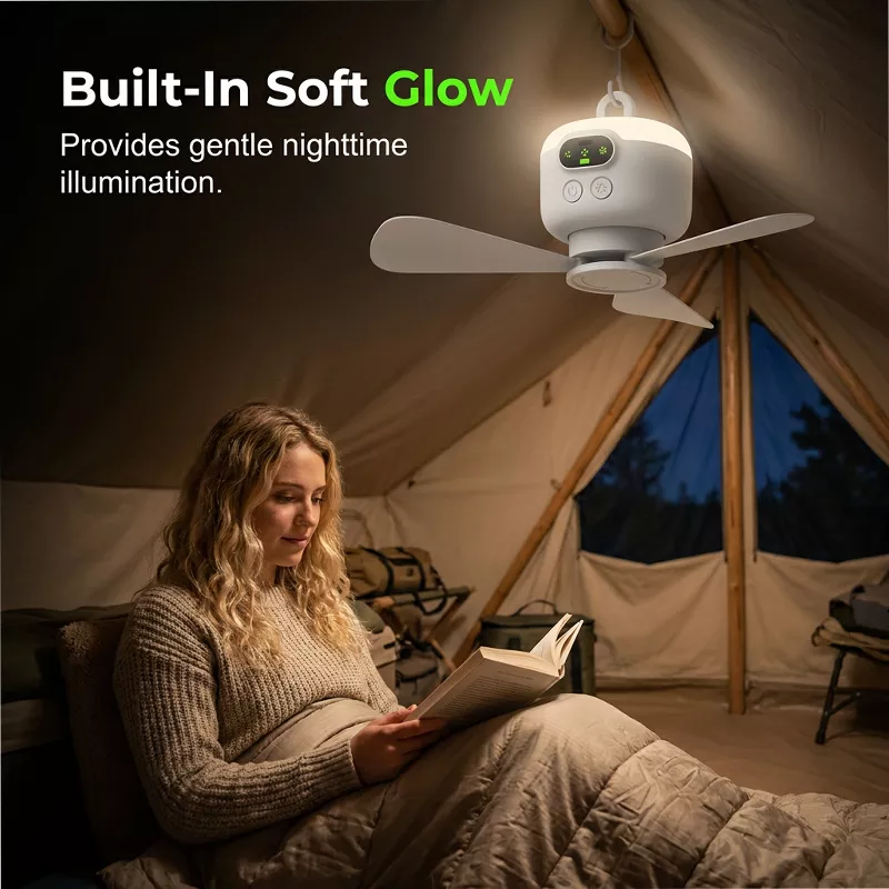 ⏳🔥LIMITED-TIME 56% OFF! 🌬️ Rechargeable Ceiling Fan with LED Lights – Cool & Bright Anywhere ✨ - Image 2