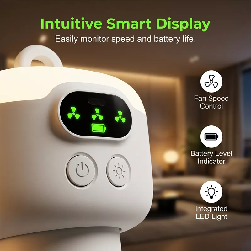 ⏳🔥LIMITED-TIME 56% OFF! 🌬️ Rechargeable Ceiling Fan with LED Lights – Cool & Bright Anywhere ✨ - Image 3