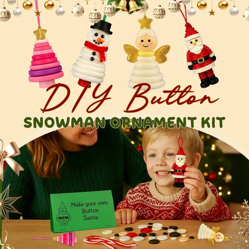 ⏰Last Day Promotion: BUY 2 GET 1 FREE✨DIY Button Ornament Kit🎅🎄 - Image 5