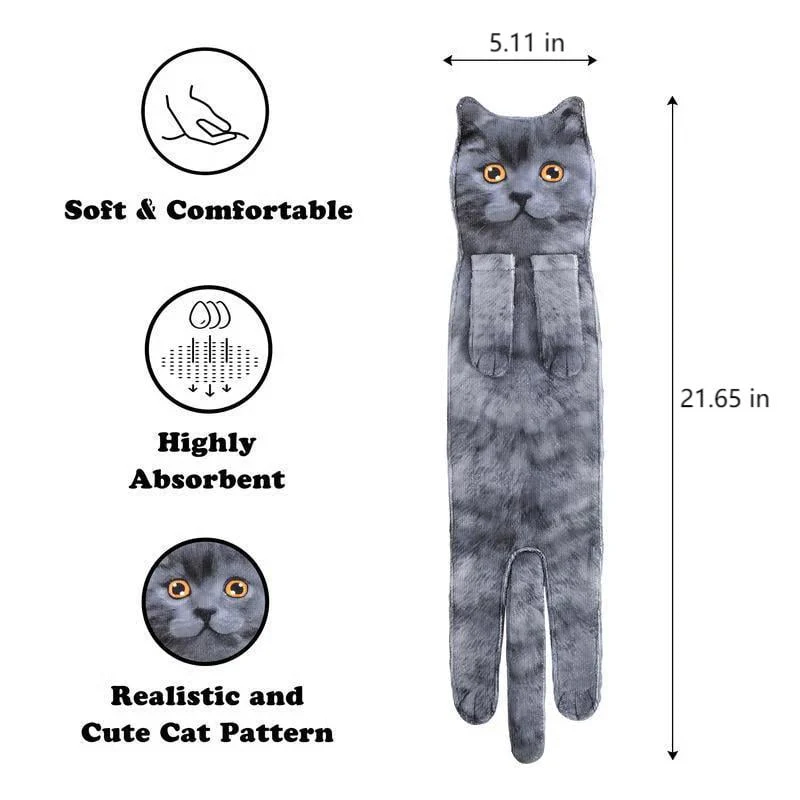 🐱Last Day Special Price!!🎅 Funny Cat Hand Towels - Image 6