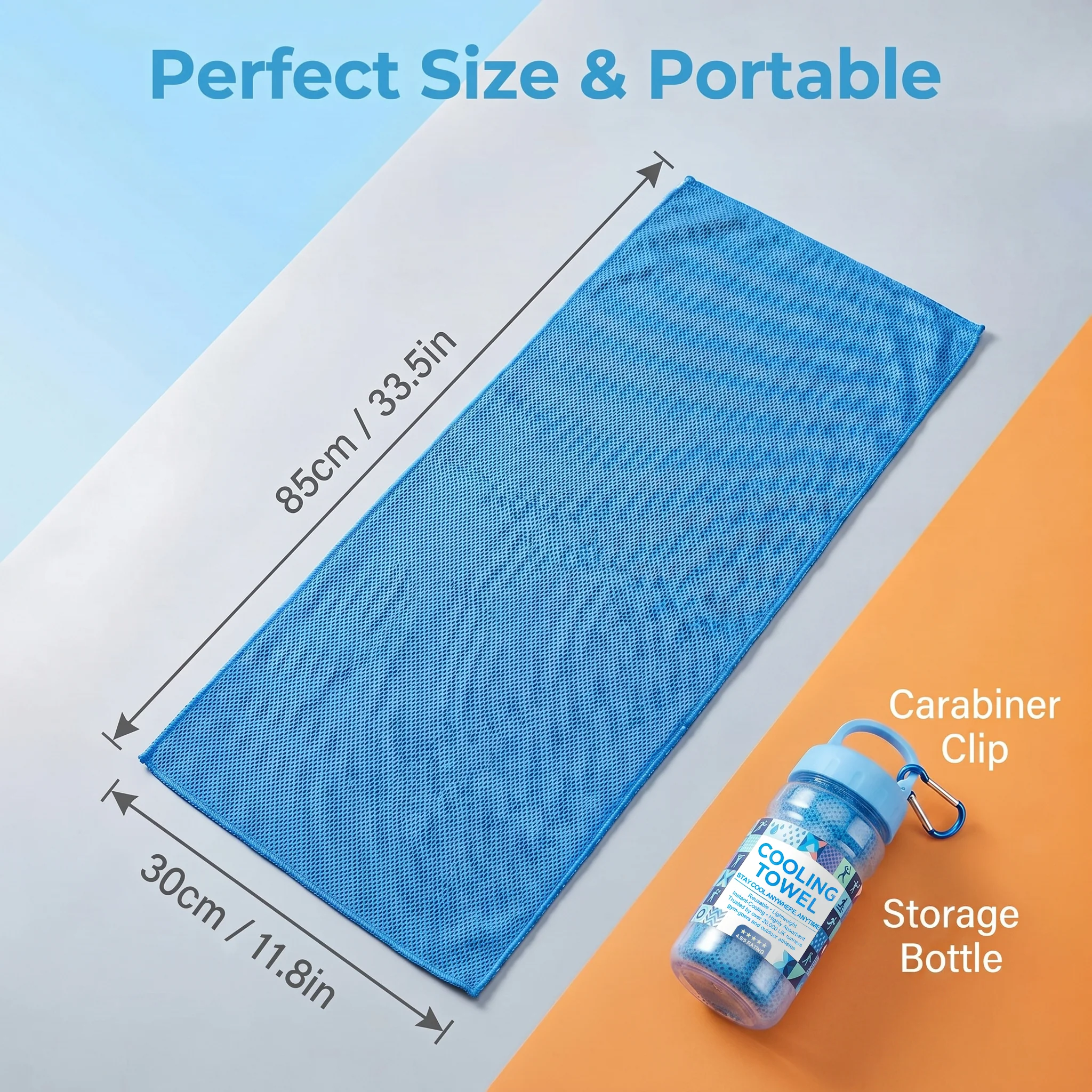 ⏰Last Day Buy 1 Get 1 Free❄💦Cold Sweat Towel You Can Use Anywhere, Anytime! Reusable Soft Absorbent Cooling Portable– UK Ready! 🇬🇧 - Image 19